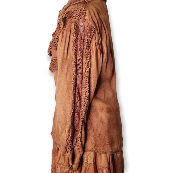 VTG Cache S Set Patchwork Lace Prairie Cottage Western Boho Cowgirl Festival - Picture 11 of 13